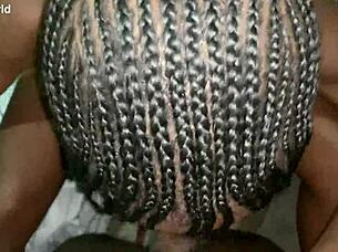 Skinny Roommate Sucks Big Black Cock Hard!