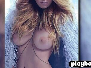 big tits babes strip exposing curves in steamy posing