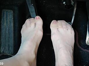 pumping hard in her birkenstocks fetish?