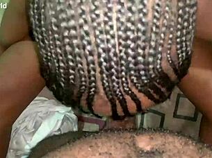 Skinny Roommate Sucks Big Black Cock Hard!