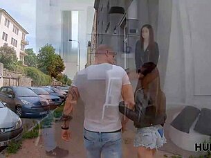 Hunt4k! Coed's Small Tits Fury Teaches Angry Hubby Outdoors!