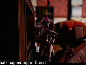 Cartoon Characters Play Naughty Group Games