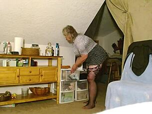 mature curvy woman takes advantage of jordan