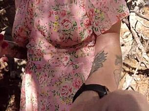 outdoor woods sex with cute girl just met