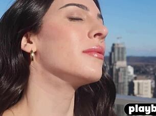 Hot Playboy Interview Poses With Amazing Natural Milf Xris Kovtos