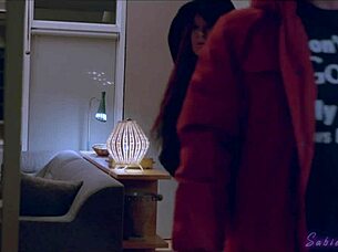 tattooed curvy brunette with huge tits takes interracial anal