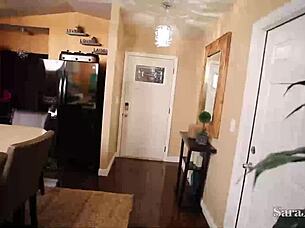 sensual sara jay deepthroats big black cock then rides it cowgirl style