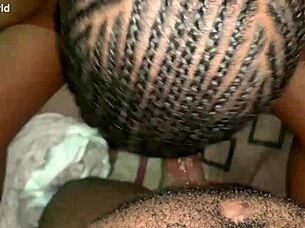 Skinny Roommate Sucks Big Black Cock Hard!