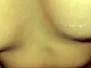 lover cums on tits man sucks cock compilation