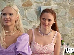 i was the bride in dress taking hard anal creampie while cuckold guests watched outdoors