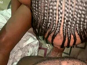 Skinny Roommate Sucks Big Black Cock Hard!