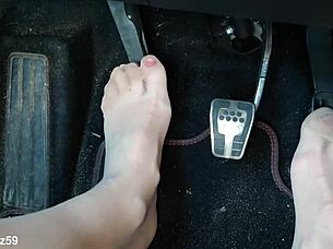 pumping hard in her birkenstocks fetish?