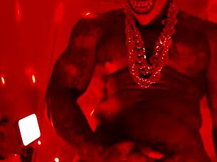 hallelujah johnson worships massive black hairy cock