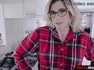 Devour This Glasses Milf's Juicy Pussy Holiday Style!