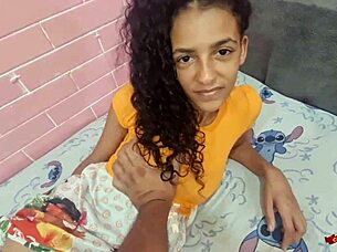 Skinny Thai Teen Cosplay Slut Begs for Anal Creampie