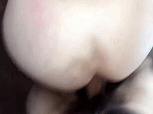 curvy latina's huge ass bent over for massive cock pounding