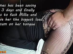 millie fox swallows massive three-day cum buildup