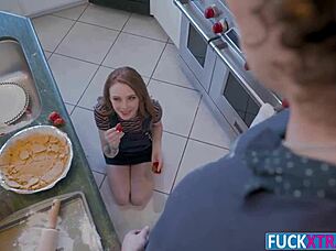 i ride that big chocolate cock hard in the kitchen cowgirl style