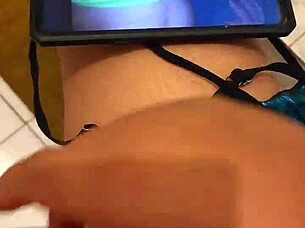 best friend's mom catches me with her panties and sucks me dry