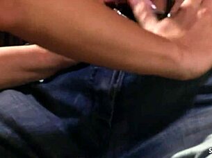 Skinny fitness model with big tits and tiny waist takes rough cock before facial at casting