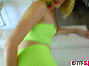 Flexible Blonde Teen Stretching into Hardcore Doggystyle Positions