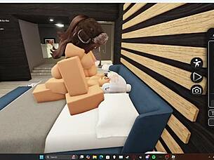 Big booty babe sucks monster cock then rides hard 💦🍑