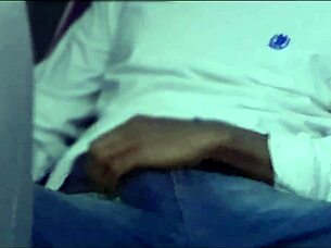 horny rideshare driver spots hung guy masturbating in back seat car