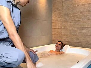 Heart races with lust as I sensually finger tattooed slut's ass into double penetration orgasm frenzy