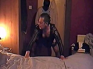 Bisexual sissy Mark Wright ass hooked before cumshot humiliation