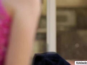 brunette babe fingers and facesits horny teen neighbor pussy