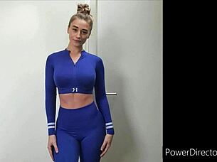 frances kweldam big tits blonde dutch ass workout 💦