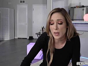 lexi lore catches stepmom slurping stepbro's huge cock