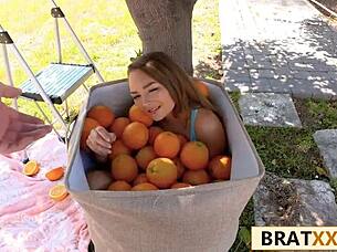 can this tiny brunette handle that massive cock surprise in her tight teen frame?