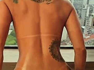 brazilian latina gives her big ass bareback to hung black stud creampie