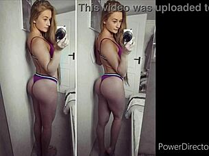 frances kweldam big tits blonde dutch ass workout 💦