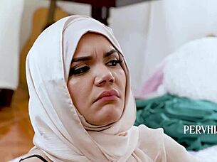 Handyman Shows Hijab Teen Fucking Tips for Husbands