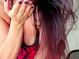 kalena mitrak plays with big clit dildo homemade brazilian wife