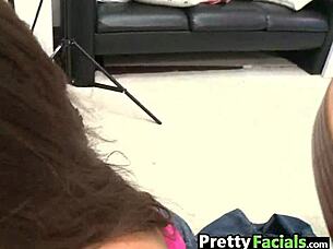 cute teen cindy jones takes massive facial cumshot 💦😍