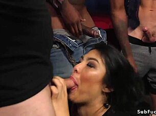 asian slut gangbanged xxx theater orgy