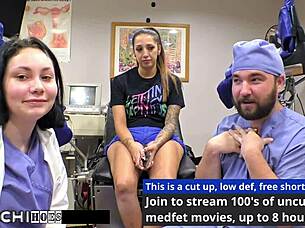 Nurse lenna lux forces hitachi orgasms on patient stefania mafra 😈🔥