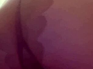 Mistress Elza Koms teases nylon-clad ass dominantly