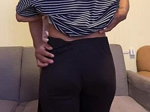 sexy latina wife rides cock with hot big ass cowgirl bounces