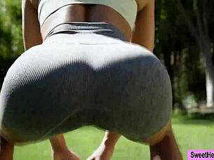 nasty lesbian trainer facesat by horny client fingering orgasm