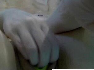 Sexy Nadia’s Bath Time Rubber Ducky Tit Tease!