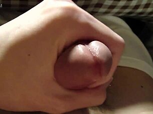 slowly massaging this sensitive small cock to explosion 💦😏