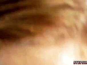 Amateur college teens compete in first time footjob blowjob game