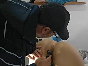 neighbor shave my naughty redhead pussy