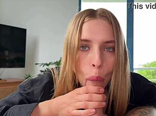Daddy's New Girlfriend Gives Me Epic Blowjob