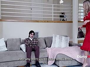 Russan cougar anna kolba blackmailed into cash sex submission