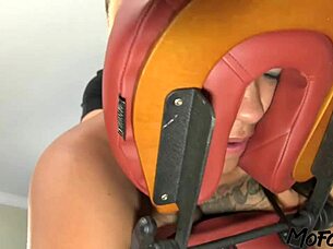 first-timer small tits babe loves rough deepthroat fucking and orgasm with masseur